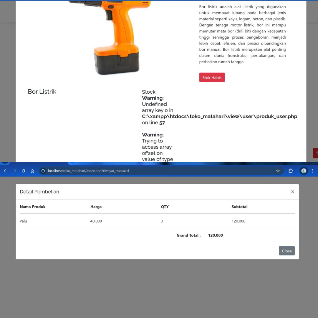 Skripsi Website Material Matahari