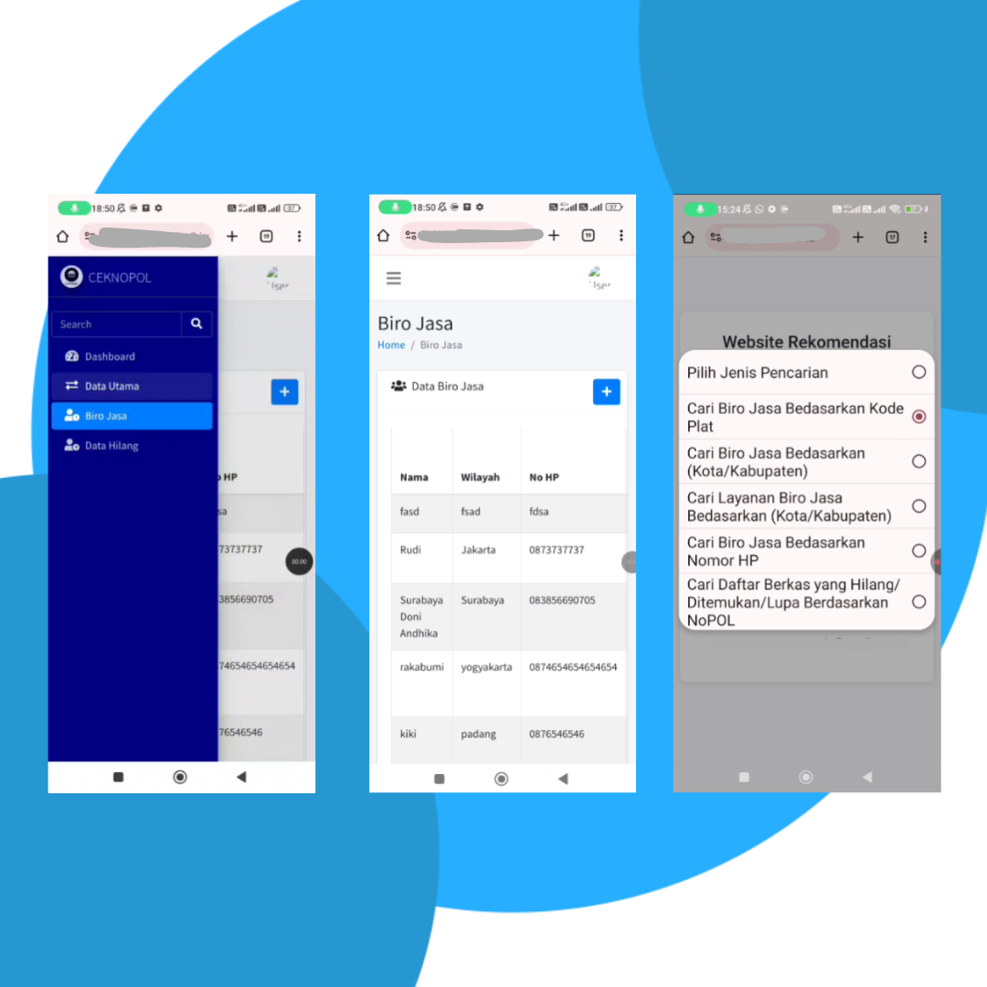 Aplikasi Cek Nopol Berbasis Web
